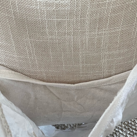 ANGELA MODA Made in Italy 🇮🇹Silk Sheer Cream Top with Cami Size Small - Picture 11 of 11